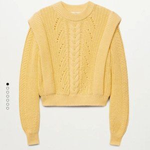 Mango Knit Cotton Sweater, size Medium, brand new tags on